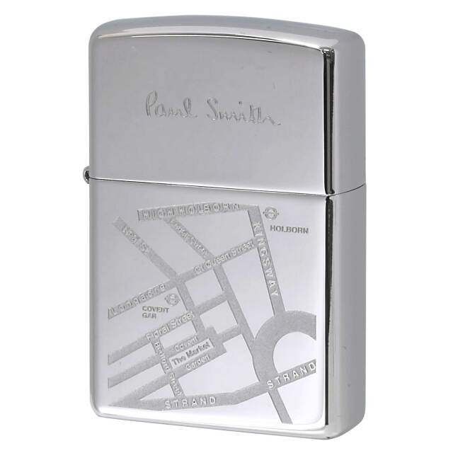 絶版/ヴィンテージ Zippo ジッポー 中古 2005年製造 ZIPPO Paul Smith HOLBORN Map ホルボーン 地図  [S]ほぼ新品同様