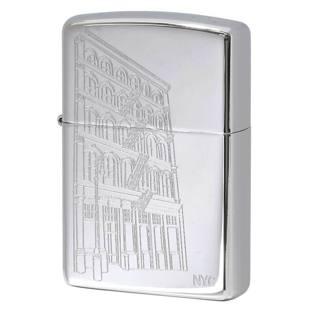 絶版/ヴィンテージ Zippo ジッポー 中古 2006年製造 ZIPPO Paul Smith New York City アパート街並み  [S]ほぼ新品同様