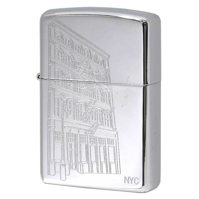 絶版/ヴィンテージ Zippo ジッポー 中古 2006年製造 ZIPPO Paul Smith New York City アパート街並み  [S]ほぼ新品同様