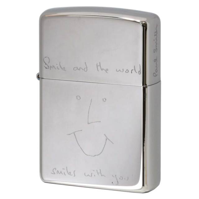 絶版/ヴィンテージ Zippo ジッポー 中古 2009年製造 ZIPPO Paul Smith Smile and the world. Smiles with you.  [S]ほぼ新品同様