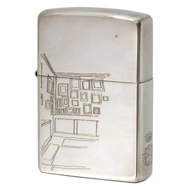 絶版/ヴィンテージ Zippo ジッポー 中古 2006年製造 ZIPPO Paul Smith 部屋の画線  [A]使用感少なく状態が良い