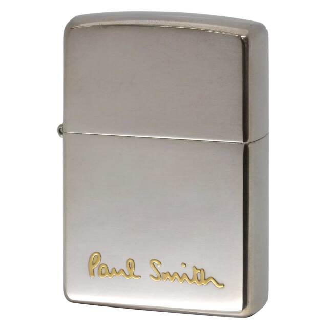 絶版/ヴィンテージ Zippo ジッポー 中古 2004年製造 ZIPPO Paul Smith LOGO 逆エッチング 盛上げ ゴールド  [S]ほぼ新品同様