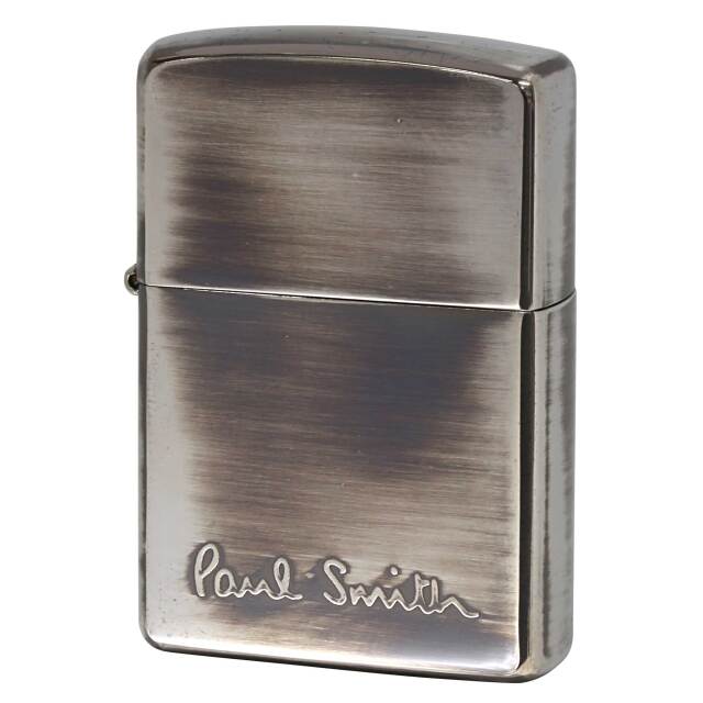 絶版/ヴィンテージ Zippo ジッポー 中古 2003年製造 ZIPPO Paul Smith LOGO 逆エッチング 盛上げ シルバー いぶし仕上げ  [A]使用感少なく状態が良い