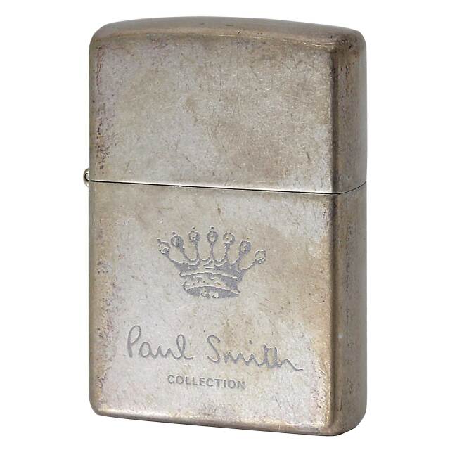 絶版/ヴィンテージ Zippo ジッポー 中古 2007年製造 ZIPPO Paul Smith Collection 王冠 エッチング バレル加工  [S]ほぼ新品同様