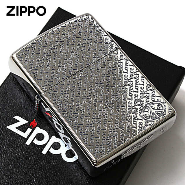 ベトナムジッポ ZIPPO ライター PEACE LOVE デザイン（ZIPPO 