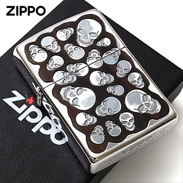 Zippo ジッポー スカル ドクロ 骸骨 ウッド 木 Random Skull Wood RSW