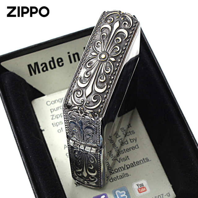 Zippo ジッポー サイド アラベスク 唐草 アンティーク