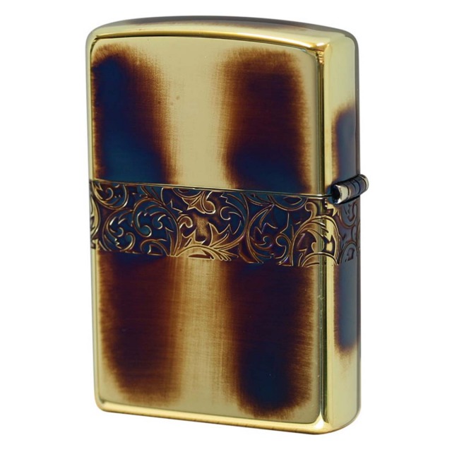 170590 現状品 ZIPPO ジッポ オイルライター アラベスク 真鍮 [1000021836694] Zippo ジッポー アラベスク マリア スリム ディープエッチング 両面