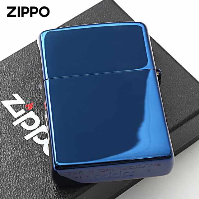 Zippo ジッポー アーガイル柄 ブルー チタンコーティング Titanium
