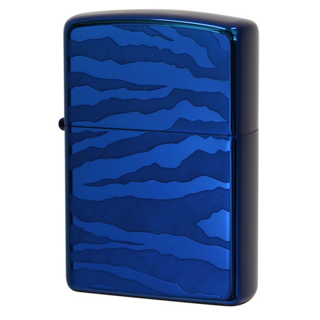 Zippo ジッポー ゼブラ アニマル柄 ブルー チタンコーティング Titanium Coating Series Ti-BL-Z（Ａ） メール便可