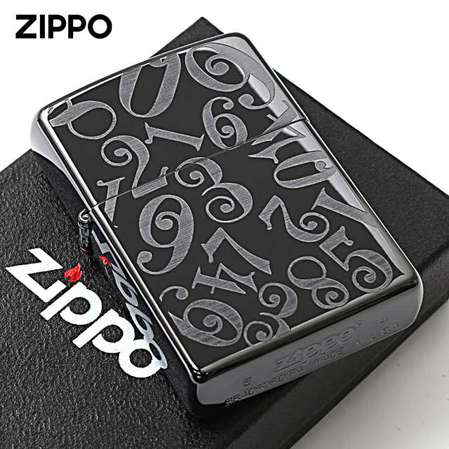 Zippo ジッポー ダイヤル 数字 ナンバー ブラック チタン