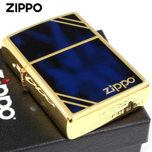 Zippo ジッポー Marvel マーブル ブルー ジッポロゴ ダイヤゴナル