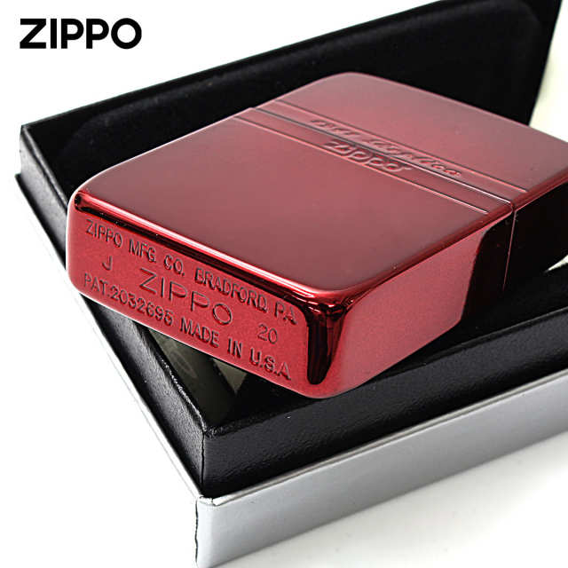 Zippo ジッポー 1941レプリカ ミラーライン レッドイオンコーティング