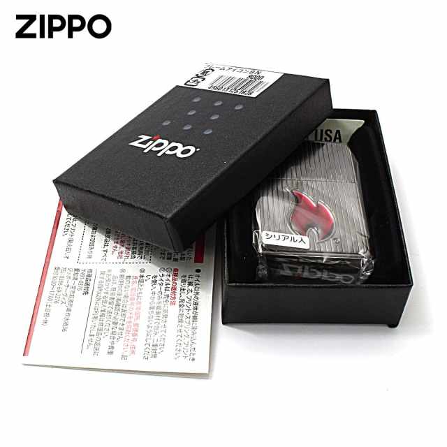 Zippo ジッポー 炎 フレームアイコン ブラックニッケル エポキシ盛り