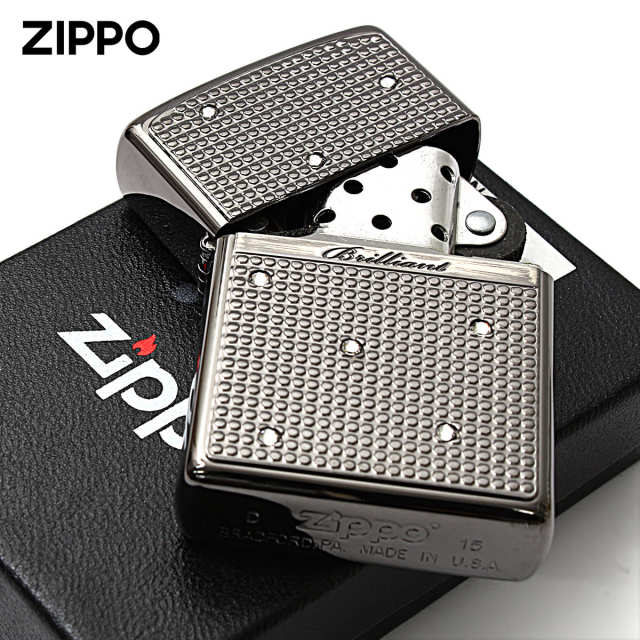 Zippo ジッポー ブリリアント スワロフスキー ブラックニッケル