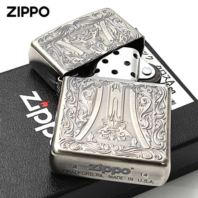 Zippo ジッポー クロス 十字架 Cross アラベスク 唐草