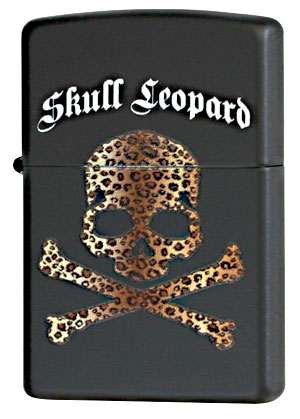 Zippo ジッポー Skull Leopard BK メール便可