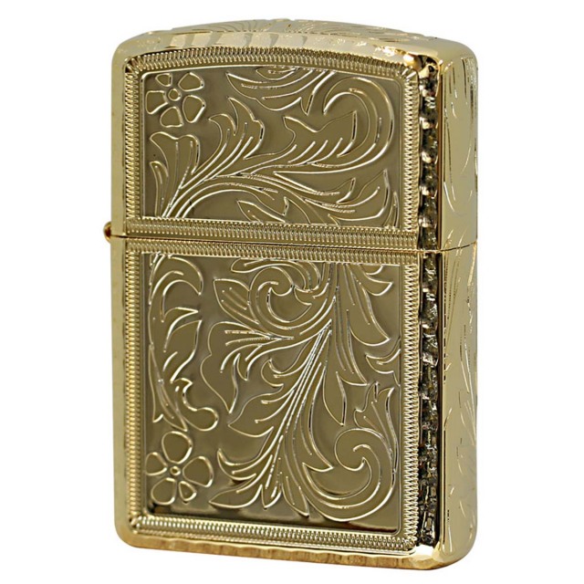Zippo ジッポー アーマー アラベスク 唐草 コーナーリューター 金メッキ ARMOR KING ゴールドタンク GD