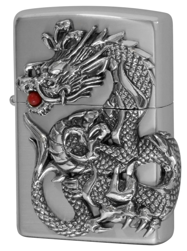 Zippo ジッポー ドラゴンメタル Dragon Metal 銀サテーナ｜Zippo専門店 
