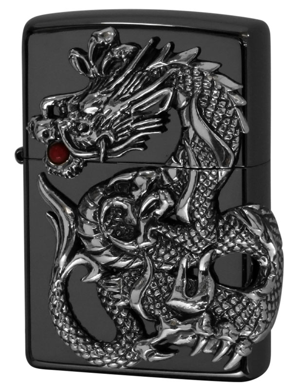 Zippo ジッポー ドラゴンメタル Dragon Metal 黒ニッケルミラー