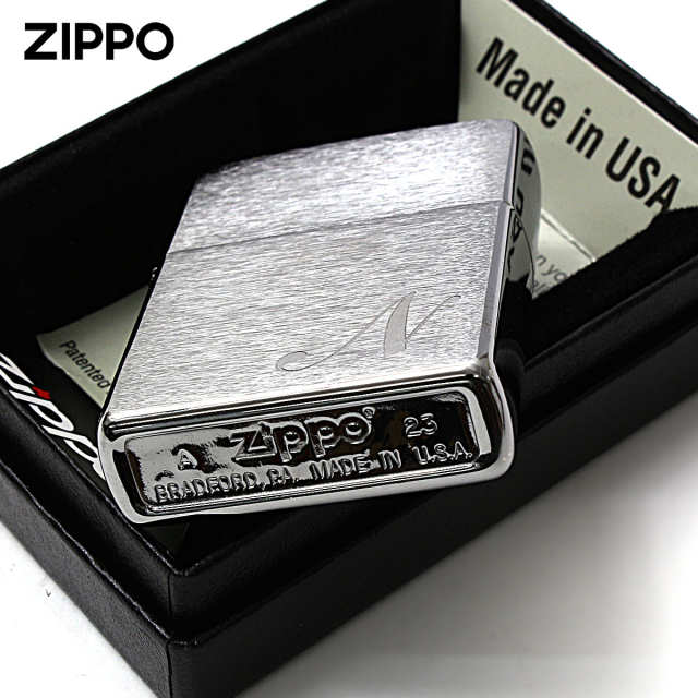 Zippo ジッポー イニシャル アルファベット レーザー US加工 N メール