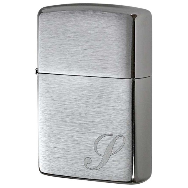 Zippo ジッポー イニシャル アルファベット レーザー US加工 S メール便可
