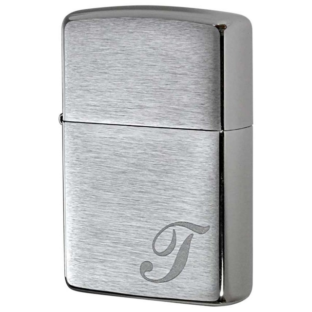 Zippo ジッポー イニシャル アルファベット レーザー US加工 T メール便可