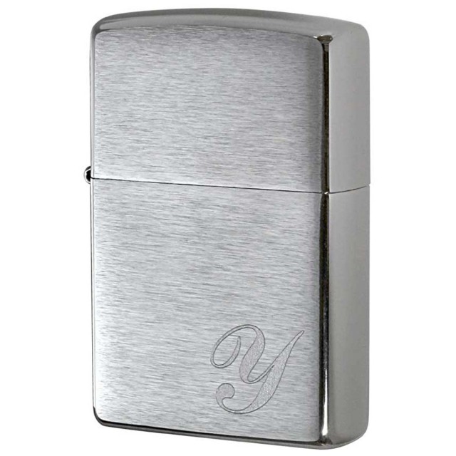 Zippo ジッポー イニシャル アルファベット レーザー US加工 Y メール便可