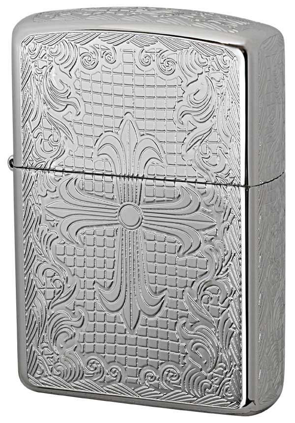 Zippo ジッポー ARMOR アーマー 5面加工 CROSS クロス PT｜Zippo専門店