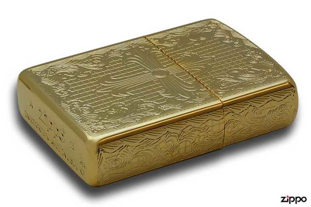 Zippo ジッポー アーマー クロス 十字架 Cross 5面加工 金メッキ