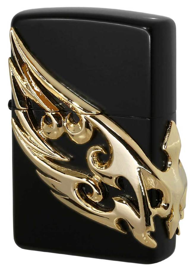 Zippo ジッポー WING METAL ウイングメタル BKG メール便可