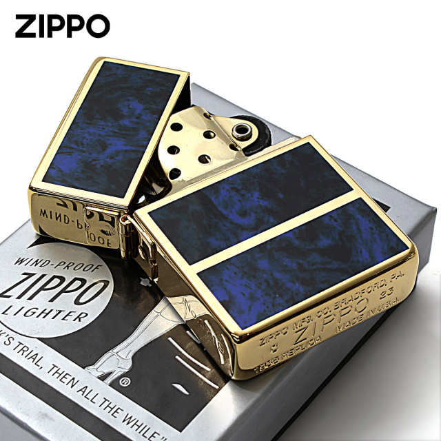 Zippo ジッポー 1935レプリカ マーブル 4面加工 1935EPG ブルー