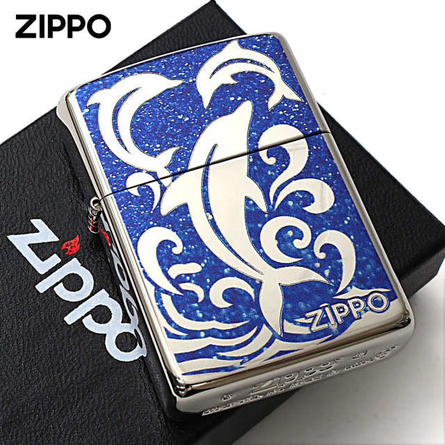 Zippo ジッポー アーマー ドルフィン イルカ ニッケルメッキ ARMOR