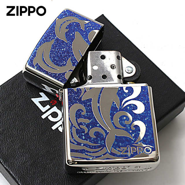 Zippo ジッポー アーマー ドルフィン イルカ ニッケルメッキ ARMOR