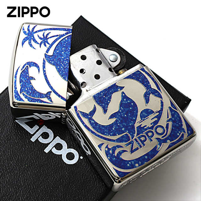 Zippo ジッポー アーマー ドルフィン イルカ ニッケルメッキ ARMOR