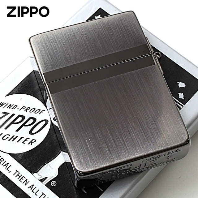 Zippo ジッポー 1935レプリカ ミラーライン ブラックニッケル