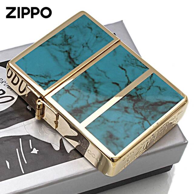 Zippo ジッポー 1935レプリカ マーブル 4面加工 1935EPG ターコイズ