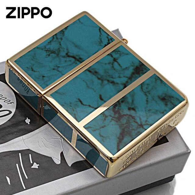 Zippo ジッポー 1935レプリカ マーブル 4面加工 1935EPG ターコイズ