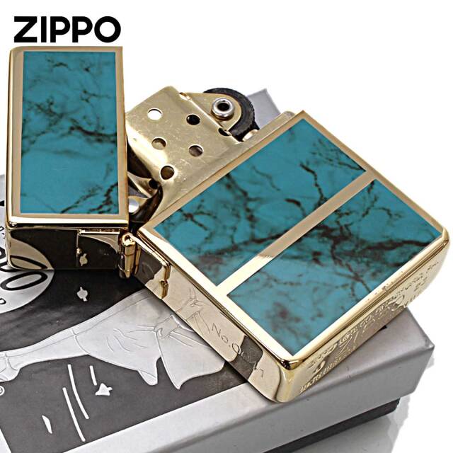 Zippo ジッポー 1935レプリカ マーブル 4面加工 1935EPG ターコイズ
