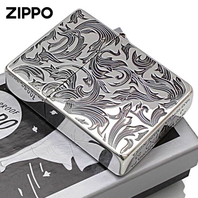 Zippo ジッポー 1935レプリカ アラベスク 唐草 両面加工