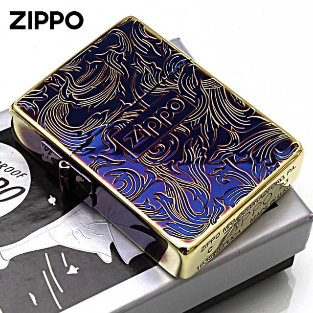 Zippo ジッポー 1935レプリカ アラベスク 唐草 両面加工 Arabesque 金
