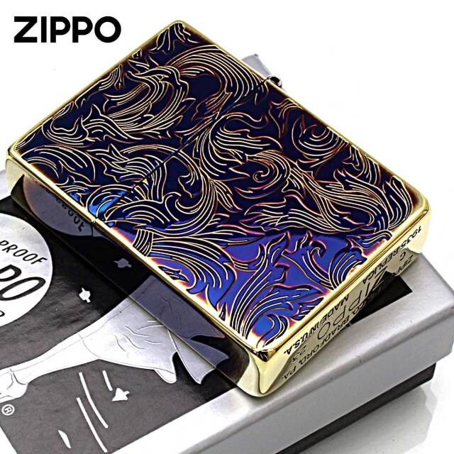 Zippo ジッポー 1935レプリカ アラベスク 唐草 両面加工 Arabesque 金