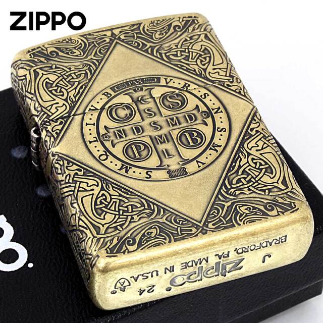 Zippo ジッポー ARMOR アーマー クロス 十字架 Cross ベネディクト