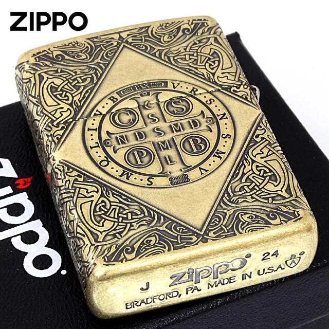 Zippo ジッポー ARMOR アーマー クロス 十字架 Cross ベネディクト