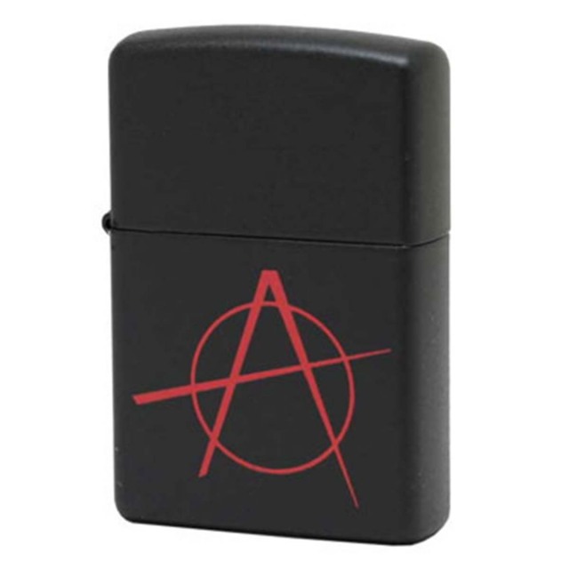 Zippo ジッポー アナーキー Anarchy ブラックマット 20842 メール便可