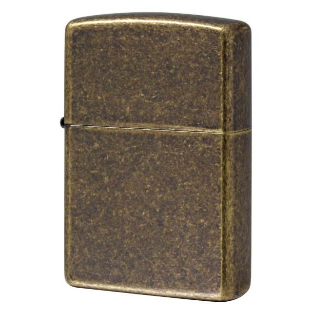 Zippo ジッポー 無地 アンティークフィニッシュ ブラス Antique Brass 201FB メール便可
