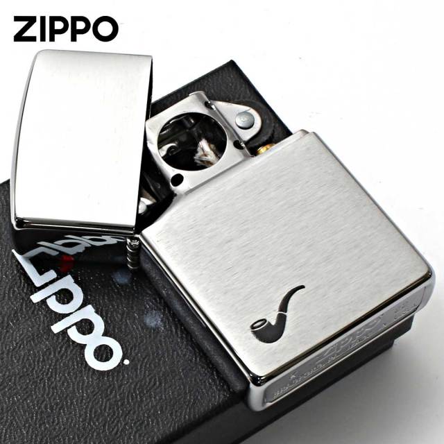 Zippo ジッポー パイプ用 Pipe Ligher ブラッシュドクローム
