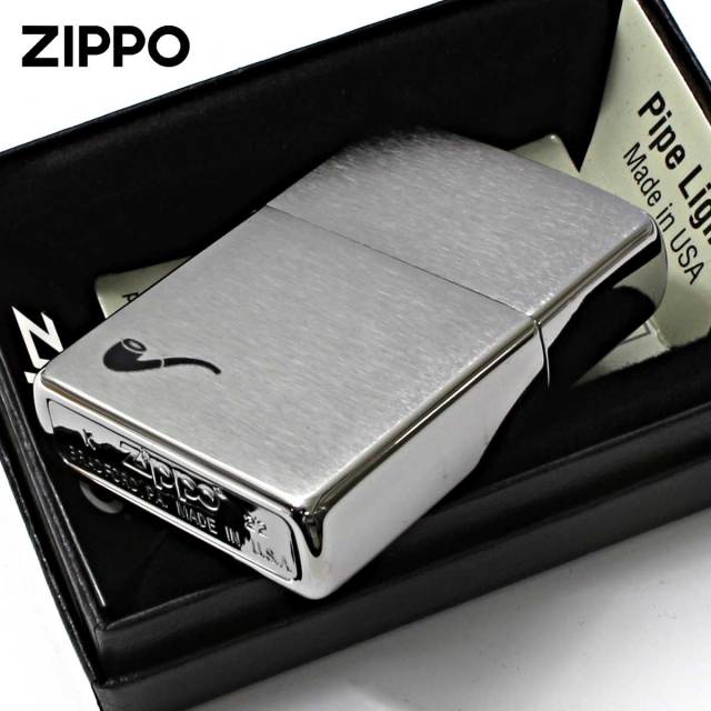 Zippo ジッポー パイプ用 Pipe Ligher ブラッシュドクローム パイプ用