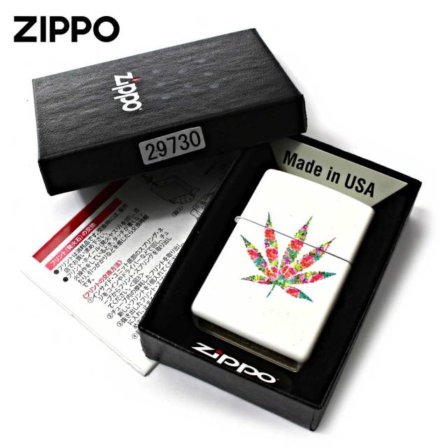 Zippo ジッポー マリファナ リーフ 葉 Counter Culture Floral Weed