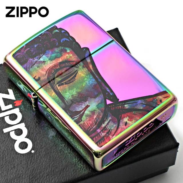 Zippo ジッポー 大仏 釈迦 Bright Buddha 虹 スペクトラム 49136